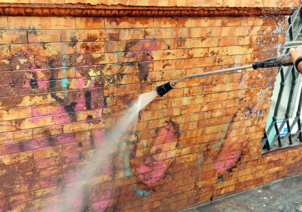 Cost of Brick Graffiti Cleaning in Novato